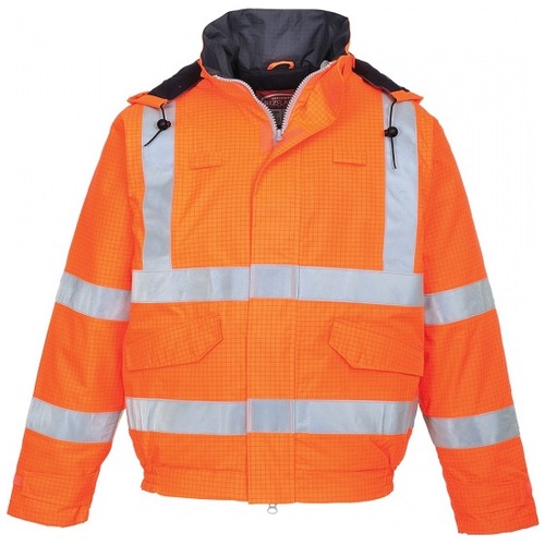 Portwest S773 Bizflame Rain Hi-Vis Antistatic FR Bomber Jacket 570g